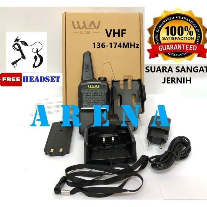 TERLARIS WALKIE TALKIE HT WLN PRO TWO WAY VHF RADIO LONG RANGE ASLI BERHOLOGRAM