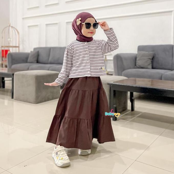NEW HARUKA ONESET/PAKAIAN FASHION ANAK PEREMPUAN/SETELAN STELAN ANAK PEREMPUAN/CARDIGAN KARDIGAN ANA