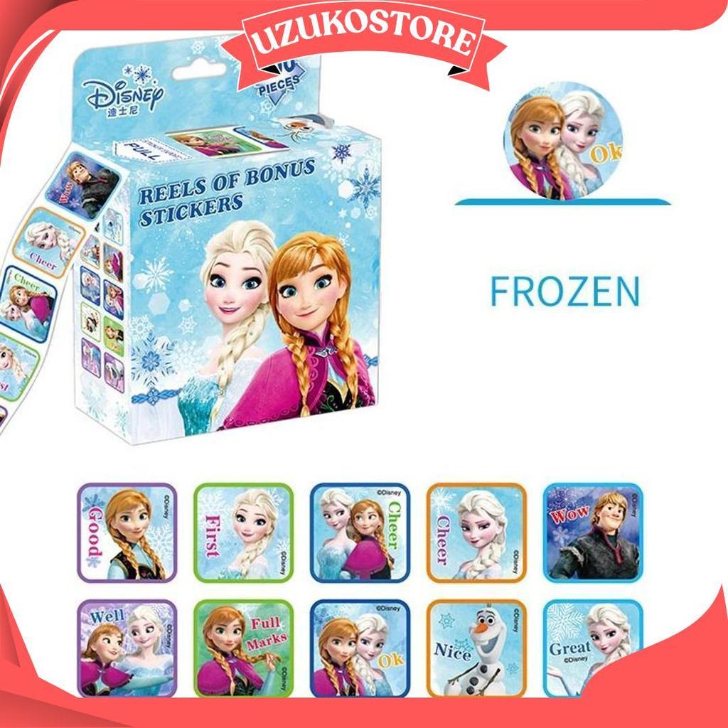 Stiker Roll Tarik Tempelan mainan anak-anak disney frozen elsa sofia princess toystory mcqueen cars 