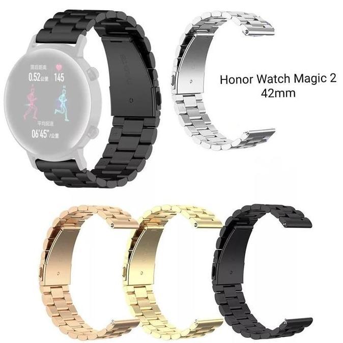 STRAP WATCH TALI JAM STAINLESS METAL BESI HONOR WATCH MAGIC 2 42mm