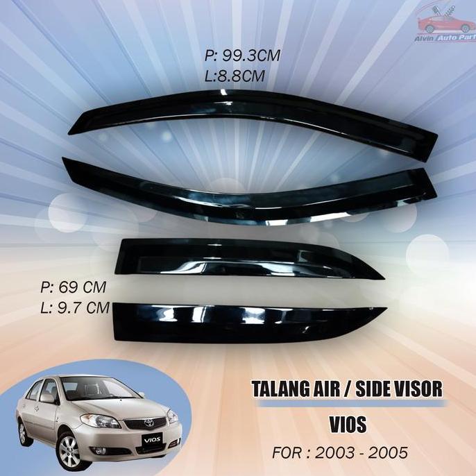TALANG AIR VIOS 2003 - 2005 / SIDE VISOR VIOS 2003 2005 RESTOCK