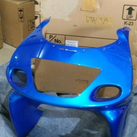 Fairing Atas Batok Lampu Ninja RR Old Biru Original Kawasaki