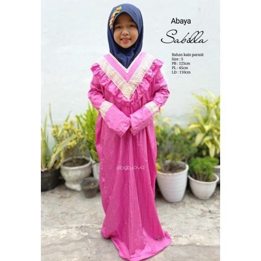 Terbaru Abaya Mukenah Telekung Rukuh Abaya Sholat Anak Travelling Parasit Parasut Sabilla Jokam Gadi