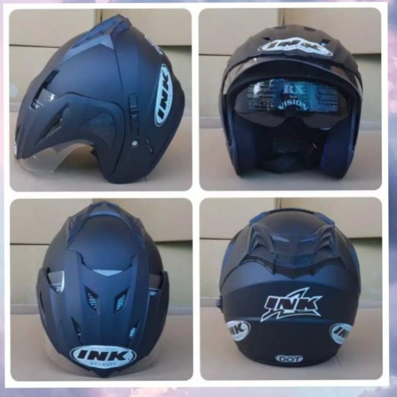 Hot Deals Helm Ink Double Visor Orignal Merk Bmt Emboss Sni