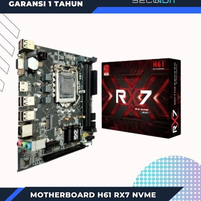 MOTHERBOARD RX7 H61 M.2 NVME MOBO INTEL SOCKET LGA 1155