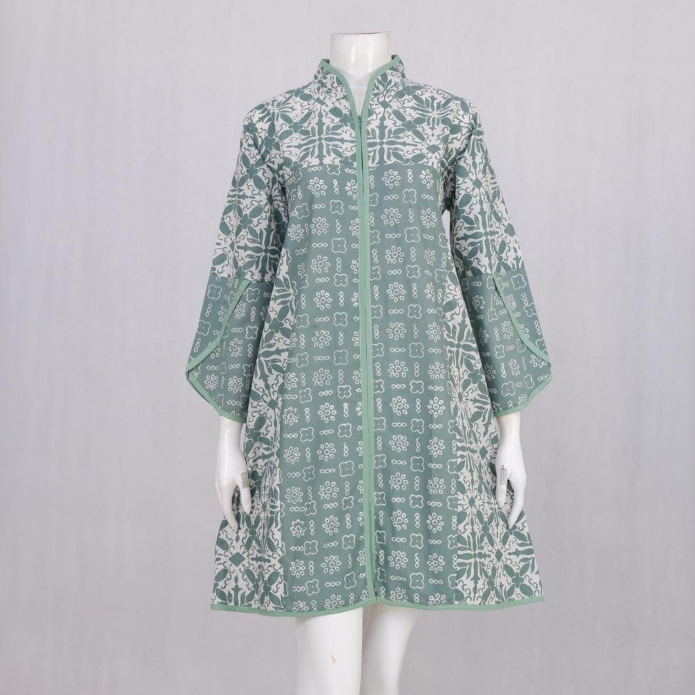 Elzaeda Tunik Batik Jumbo LD 110, 120, 130, 140, 150cm Busui Resleting Depan