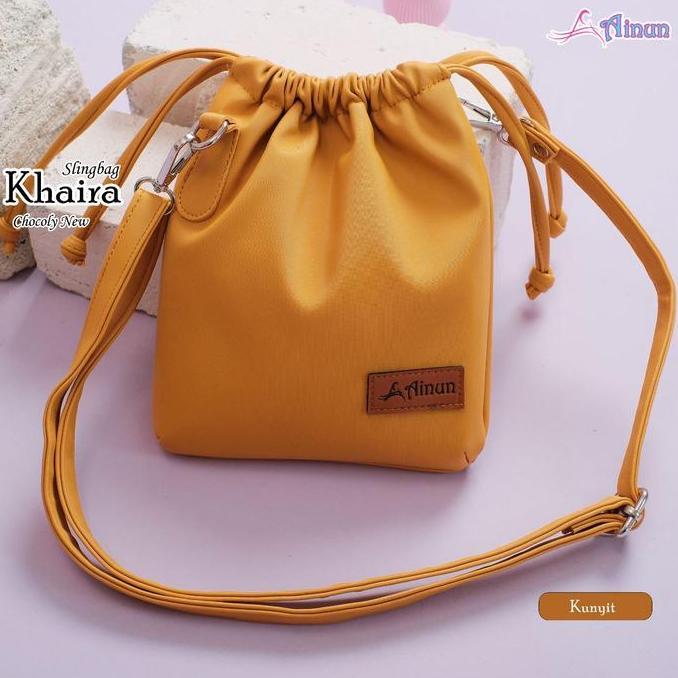 JUAL Vast Galeri - KHAIRA SLINGBAG AINUN tas selempang wanita bahan halus model terbaru Cewek JUAL