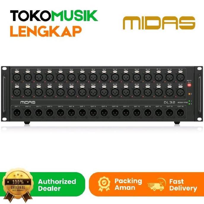 Promo Midas Dl 32 Stagebox 32 Midas Dl32 Stage Box Original