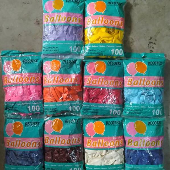 [Grosir] Balon Latex Doff Decotex/Balon Karet/Grosir Balon Decorasi