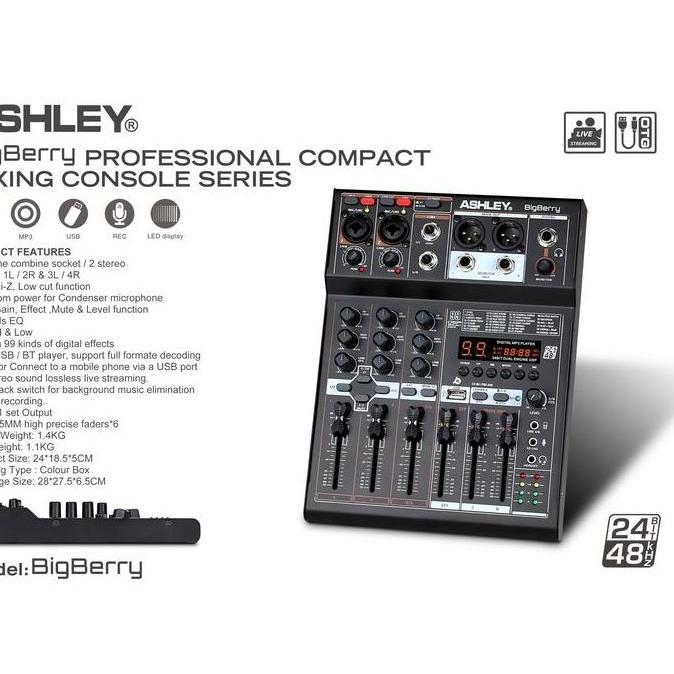 Murah Mixer Ashley Bigberry/Bigberry Original Product 4 Channel