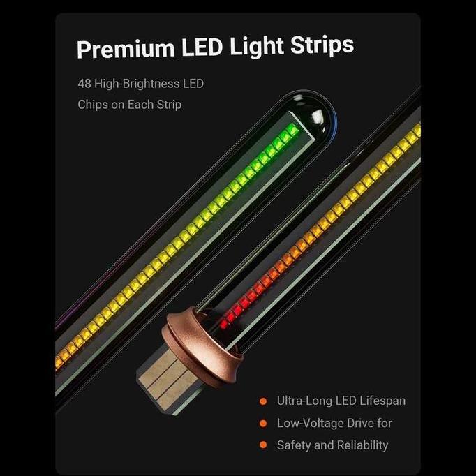 Sale Fosi Audio Led Bar Music Rhythm Visualizer Ambient Light Desktop Rgb - Ah-01A