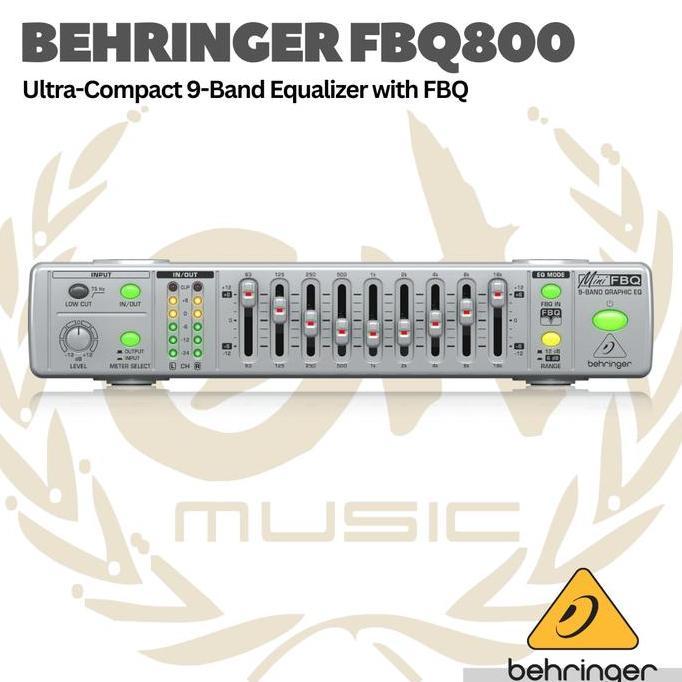 Grosir Behringer Fbq800 Ultra-Compact 9-Band Graphic Equalizer With Fbq