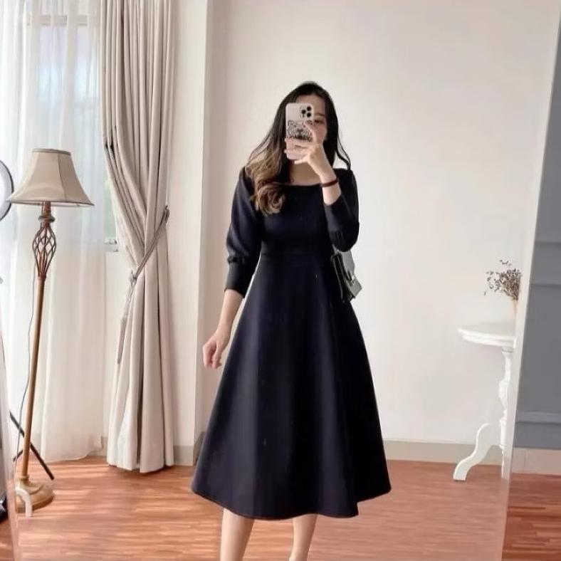 Big Promo Casual Dress Wanita, Dress Wanita Korea Style, Dress Wanita Terkini Dress Natal Remaja Ter