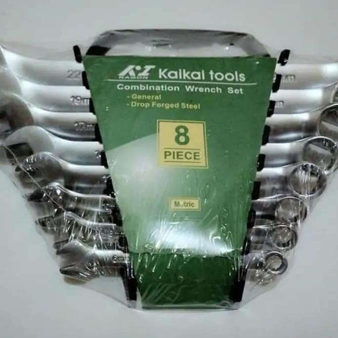 Grosir Kunci Ring Pas Set 8 Pcs Kagon Kaikai 6Mm .22Mm High Quality/Kunci Lengkap Full Set/Kunci1Set