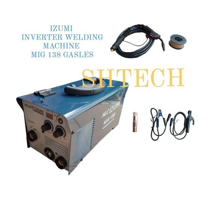 Murah Mesin Las Izumi Mig 138 Gas Less Las Co2 Tanpa Gas 450 Watt