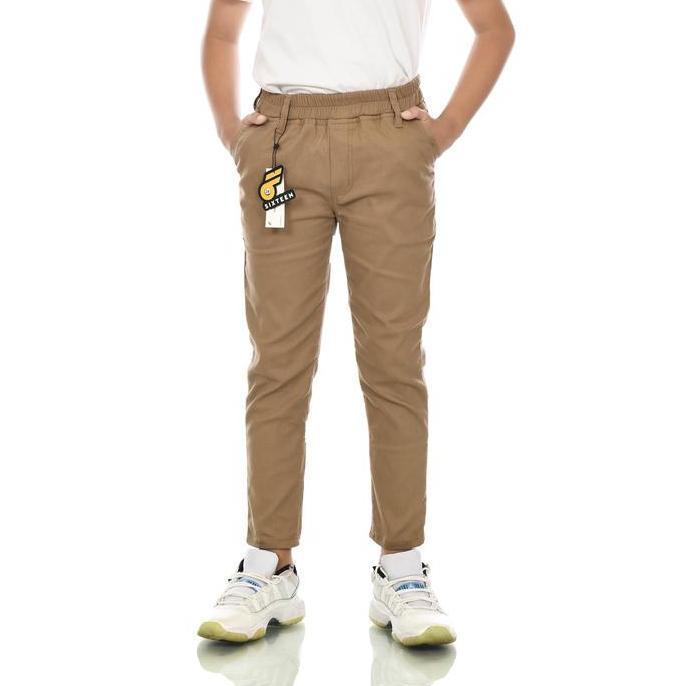 sixteen celana Chinos chino anak laki laki usia 9 - 16 tahun bahan TWILL premium celana anak keren b