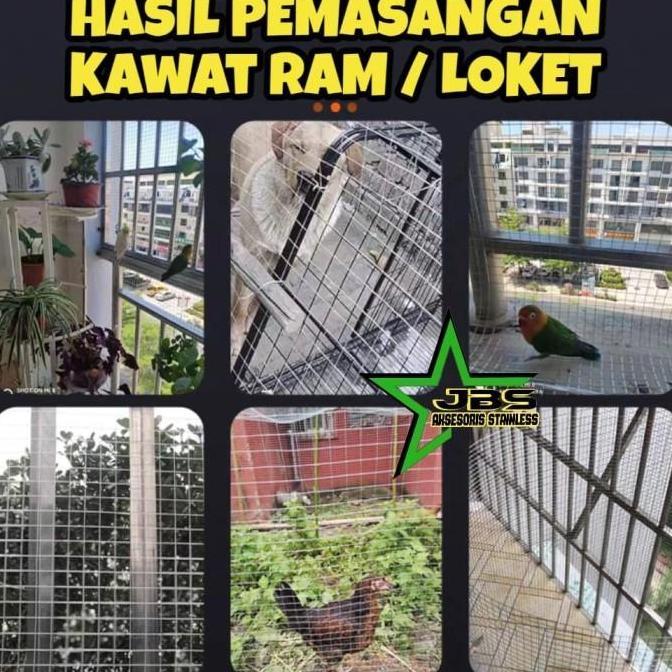 KAWAT RAM STAINLESS  0,7MM/1MM/1,2MM/2MM 1 METER KAWAT LOKET MESH STAINLESS 201
