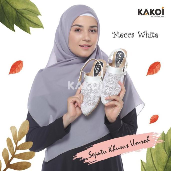 Kakoi Mecca Spesialis Sepatu Sandal Wanita Haji Dan Umroh - Bahan Synthetic Leather, Lace, Dan Premi