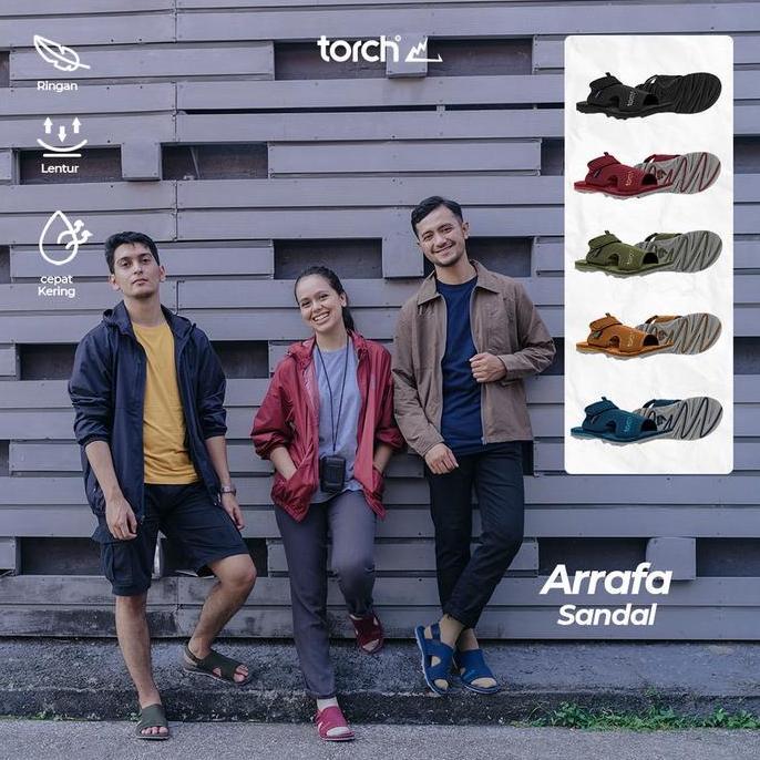 Torch Arrafa Sandal Haji Umrah Umroh - Sendal Lebaran Mudik Kasual Anti Slip Pria Wanita