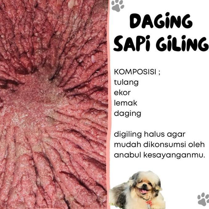Sekalilagipromo Daging Sapi Giling 1 Kg ( Makanan Anjing Dan Kucing )