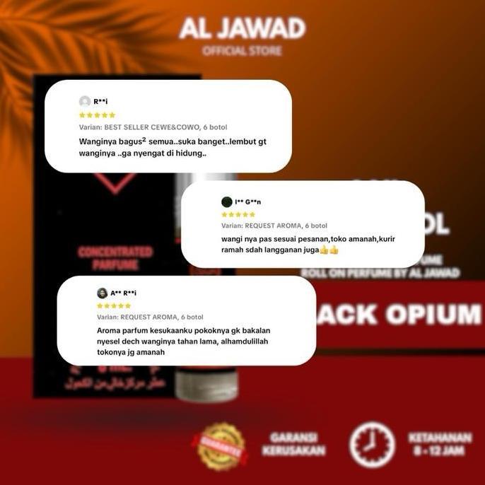 Terbaikprod- Al Jad - B Opium Aroma Vanilla Coffee Cedar | Perfume Parfum Minyak Ngi Pria Nita