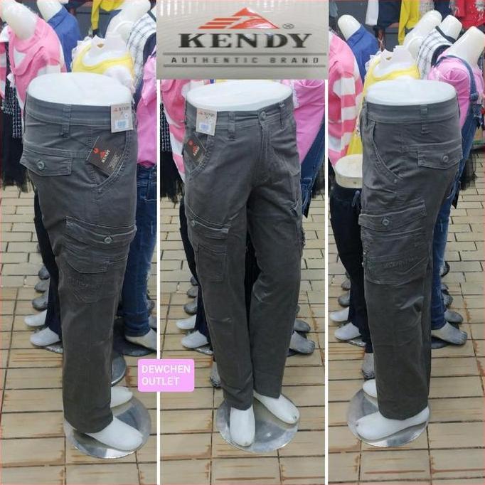 Kendy Celana Panjang Cargo Tactical Bahan Tebal Katun Street  Type Slim Fit Pria
