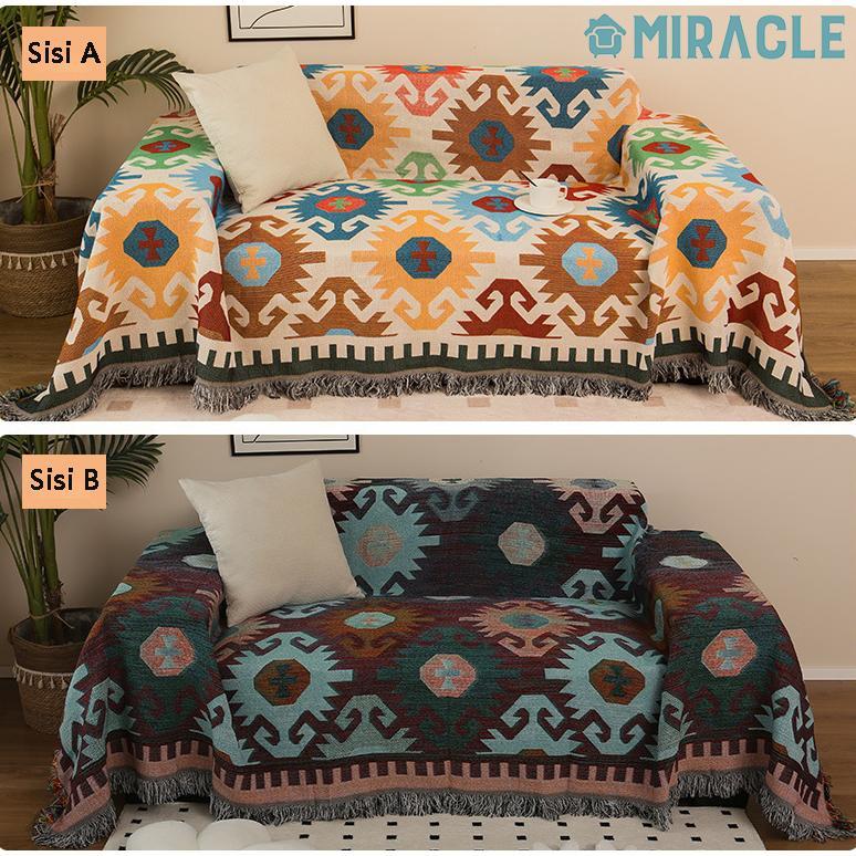 Miracle Selimut Sofa Penutup Sofa Selimut Bed Cover Sofa Sarung Sofa Universal All Inclusive Kain So