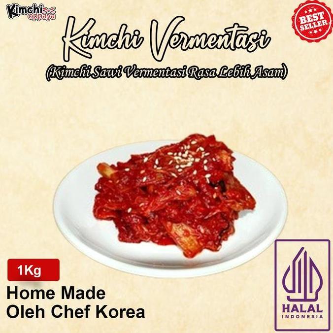 Cod,Bisa- Kimchi Sawi Fermentasi Halal Balhyo 00Gr/500Gr/1Kg Rasa Asam Cocok Untuk Nasi Goreng & Sou