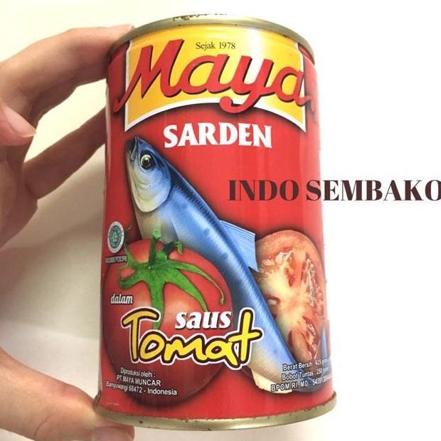 Cod,Bisa- & Grosir  Maya Sarden Saus Tomat 45G / Maya Ikan Sarden