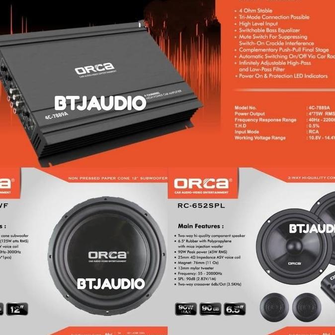 Promo Paket Audio Mobil Murah Brand By Orca Cod