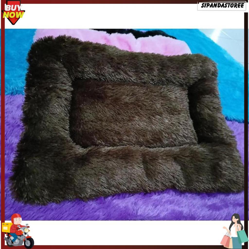 Kasur Kucing - Tempat Tidur Kucing - Kasur Bulu Korea Top Seller
