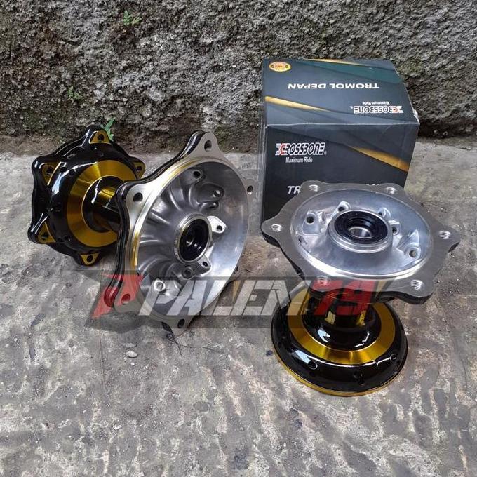 Velgset Merah Supermoto KLX 230 Velg Velk Tromol Hijau Wheelset KLX230