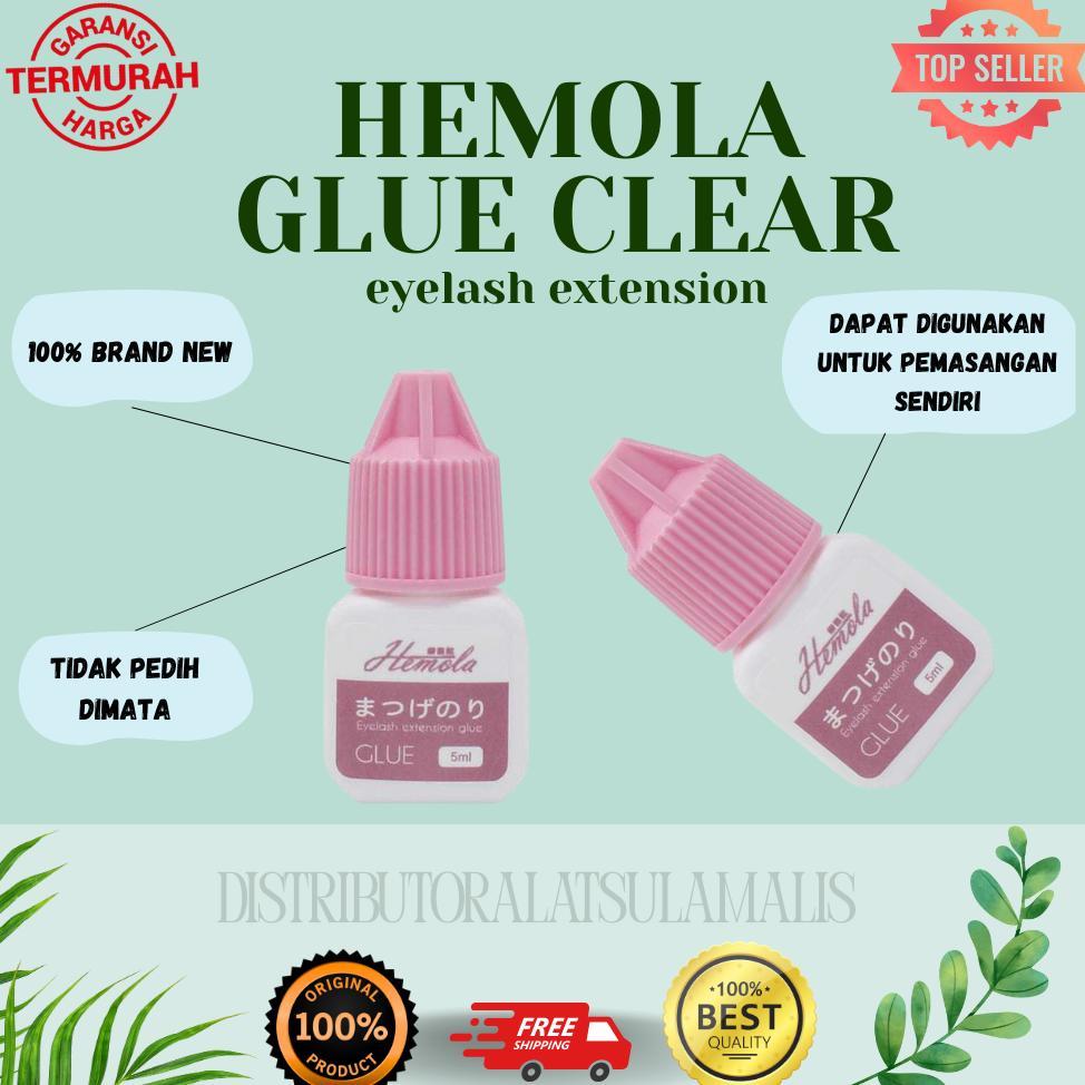 Glue Hemola/ Lem Eyelash Extension Hemola Clear Glue Lem Bulumata Sambung Bening