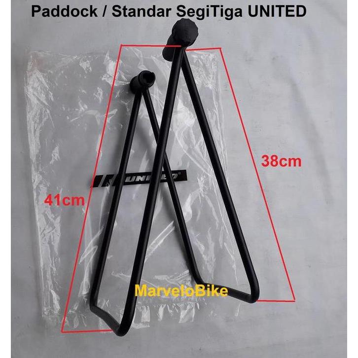 Paddock Standar Sepeda Lipat MTB BMX Fixie Balap United SegiTiga