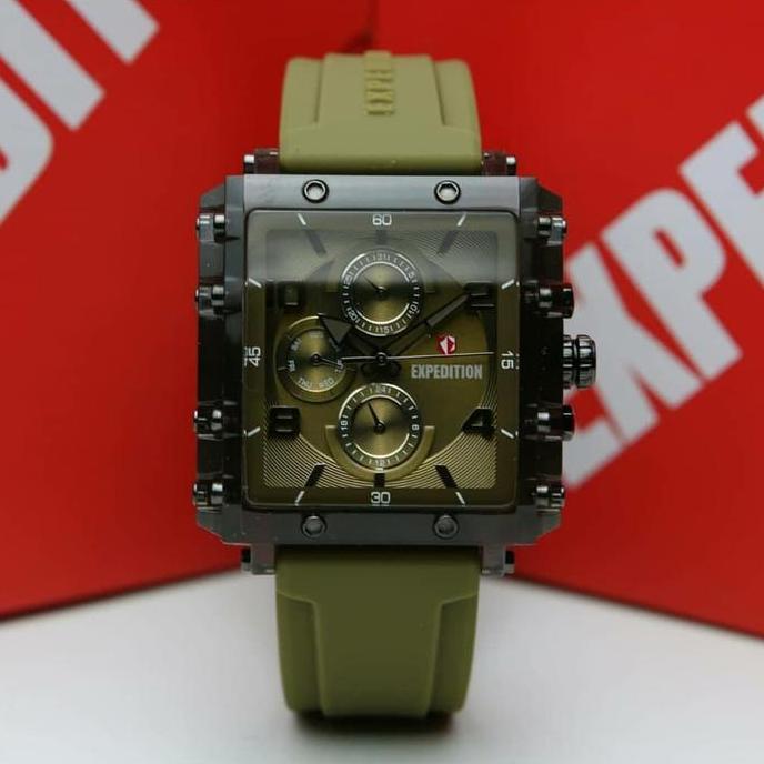 JAM TANGAN wanita pria  EXPEDITION E6808 E 6808 / E 6782 E6782 Rubber original