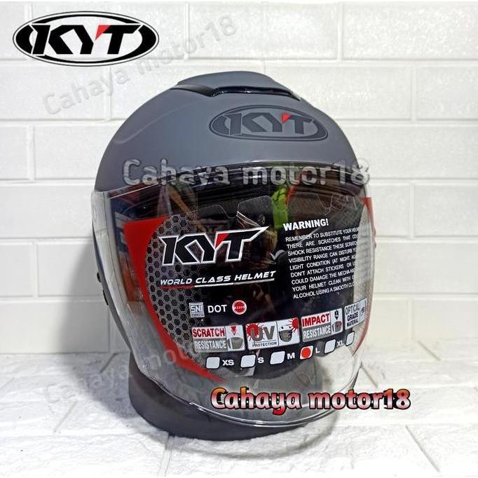 HELM KYT KYOTO GORILA GREY / ABU ABU DOP | HELEM HALF FACE