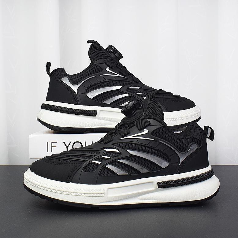 B002 Sneakers Anak Sepatu Cowok Laki Laki Hitam