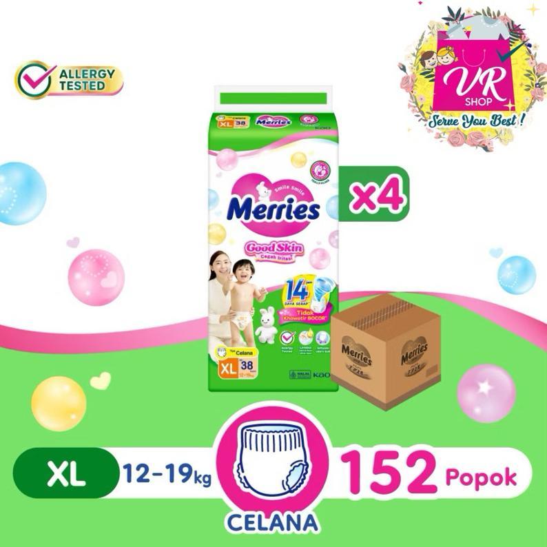 Karton Merries Pants Good Skin M48/L42/Xl38/Xxl28 Isi 4 Ball/Dus/Karton