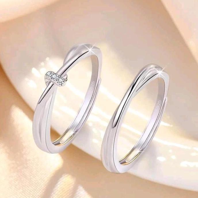 Cincin Perak Nikah Pria Wanita