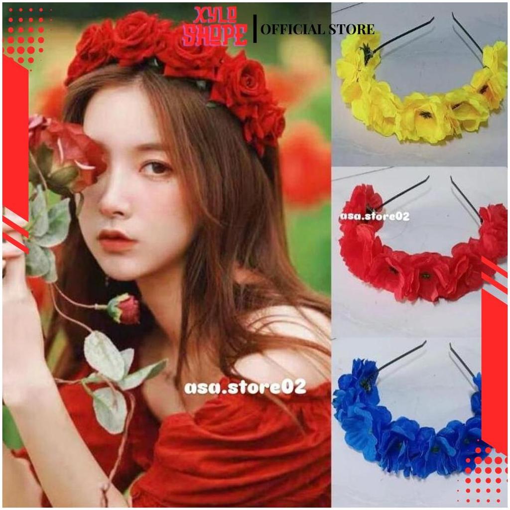 Bando Bunga Anti Patah/ Bando Karnaval Aksesoris Rambut ASA Cod