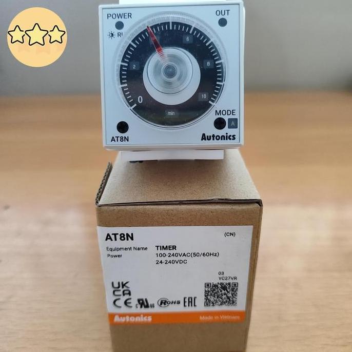 At-8N Timer Autonics At8N Autonic Power Supply 100-240Vac , 24-240Vdc Terbaru
