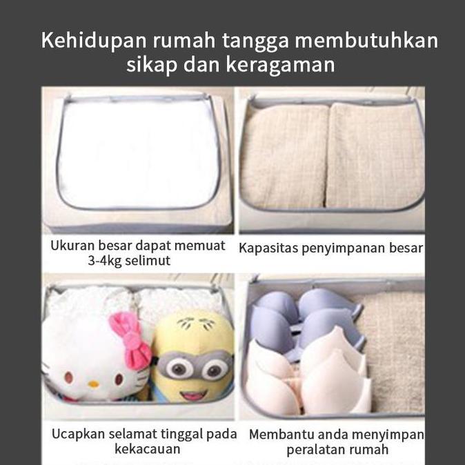 Lansungkirim- 22L/72L/100L Box Baju / Box Pakaian Serbaguna / Tempat Penyimpanan Baju/ Tempat Baju L