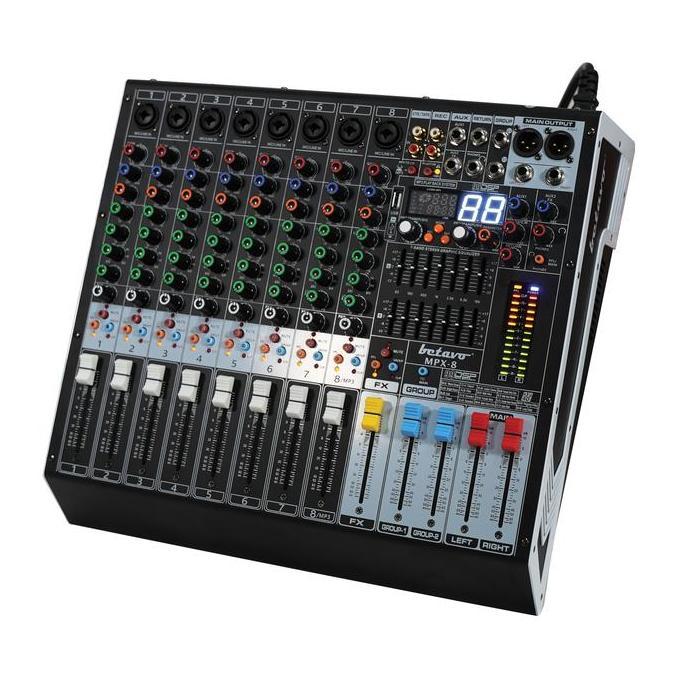 Promo Betavo Audio Power Mixer Mpx - 8 Professional Power Mixer | 8 Channel | 400 Watt (Max)