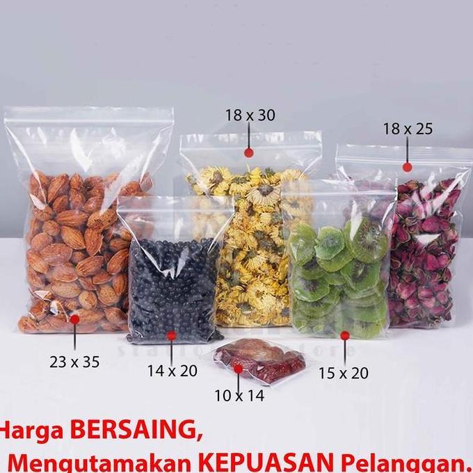 Youandme- Plastik Klip Pp Tebal 15 X 30 X 90 Micron / Zip Lock Transparant Pp
