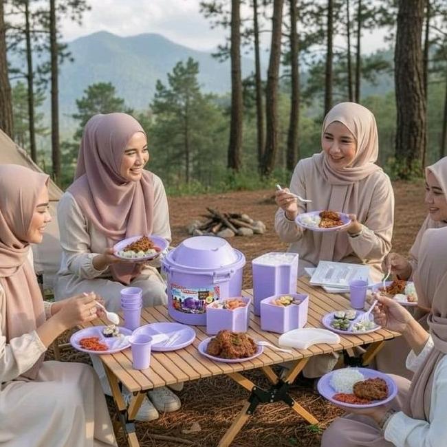 Ready Siap Kirim 32 In 1 Picnic Set Rantang Piknik Tupperware Set Rantang Pinkik Set Sunnyware Ranta