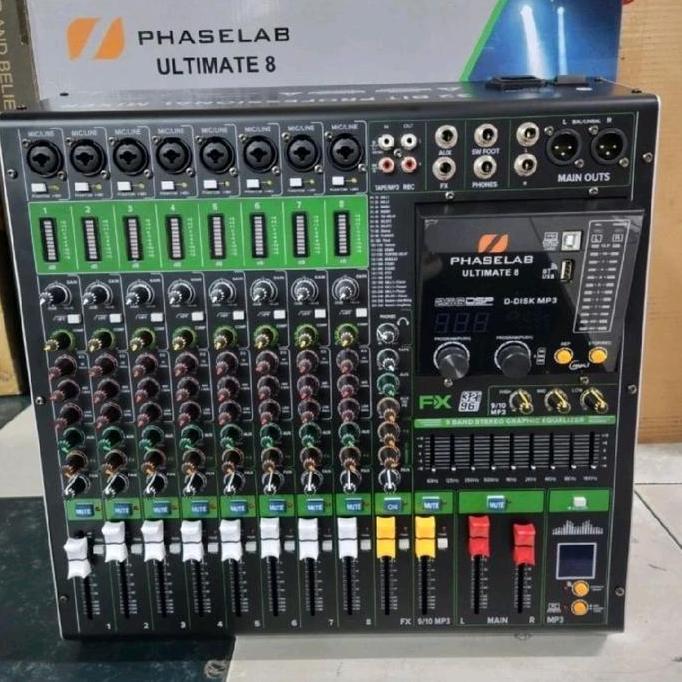 Grosir Mixer Phase Lab Ultimate 8 Original Channel Dsp Fx Double Eq Effect Stereo Phaselab 8Ch Mono