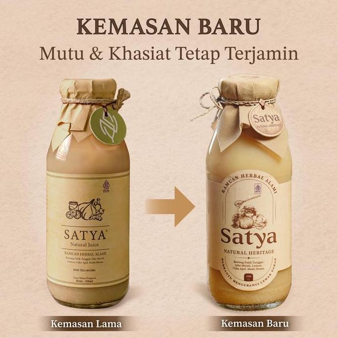 Drink- (Paket 3 Botol) Satya Jus Bang Putih Tunggal Jahe Merah Madu Hutan Cuka Apel Lemon Sudah Bpom