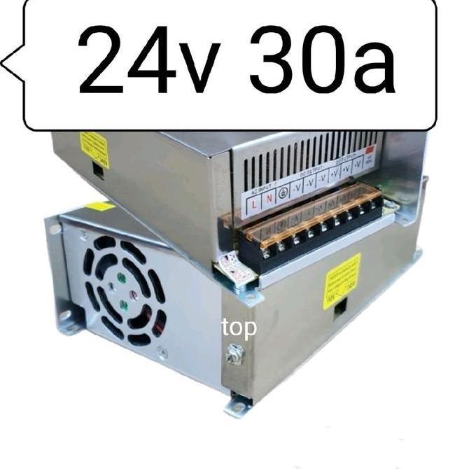 Power Supply 24V 30A Switching 24 N Volt 30 Ampere Murah
