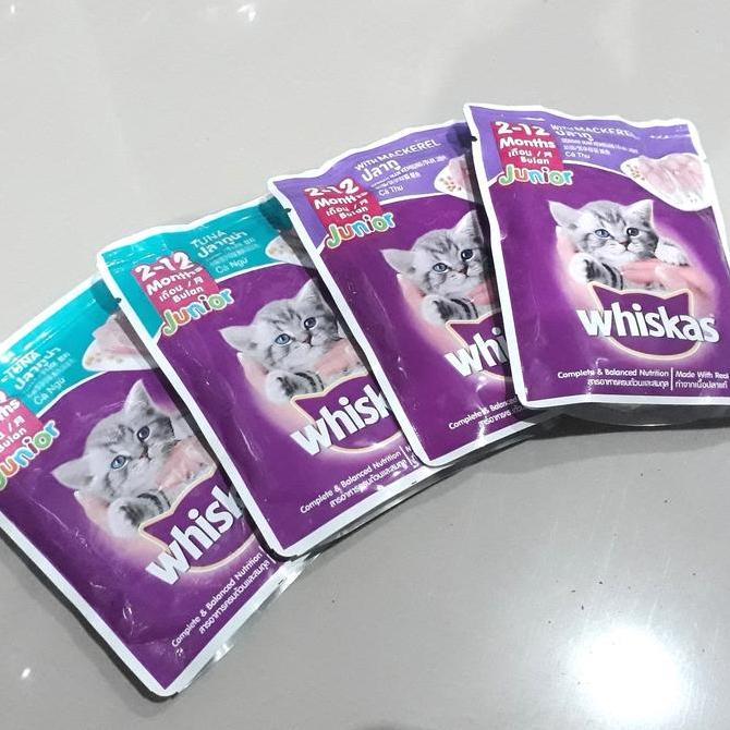 Katze- Whiskas Pouch / Whiskas Sachet Junior 1Dus / Wetfood Kucing Anakan