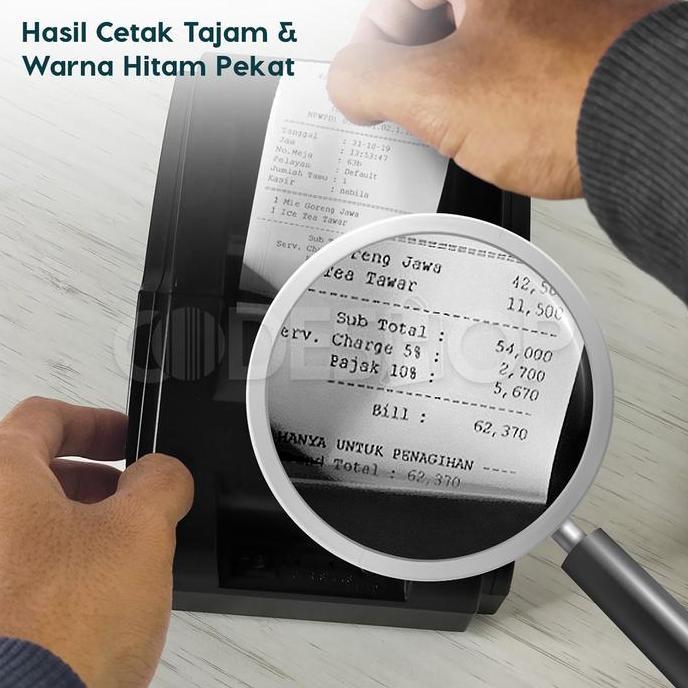 Papier- Kertas Thermal Codeshop 58X40 - Mobile Printer 58